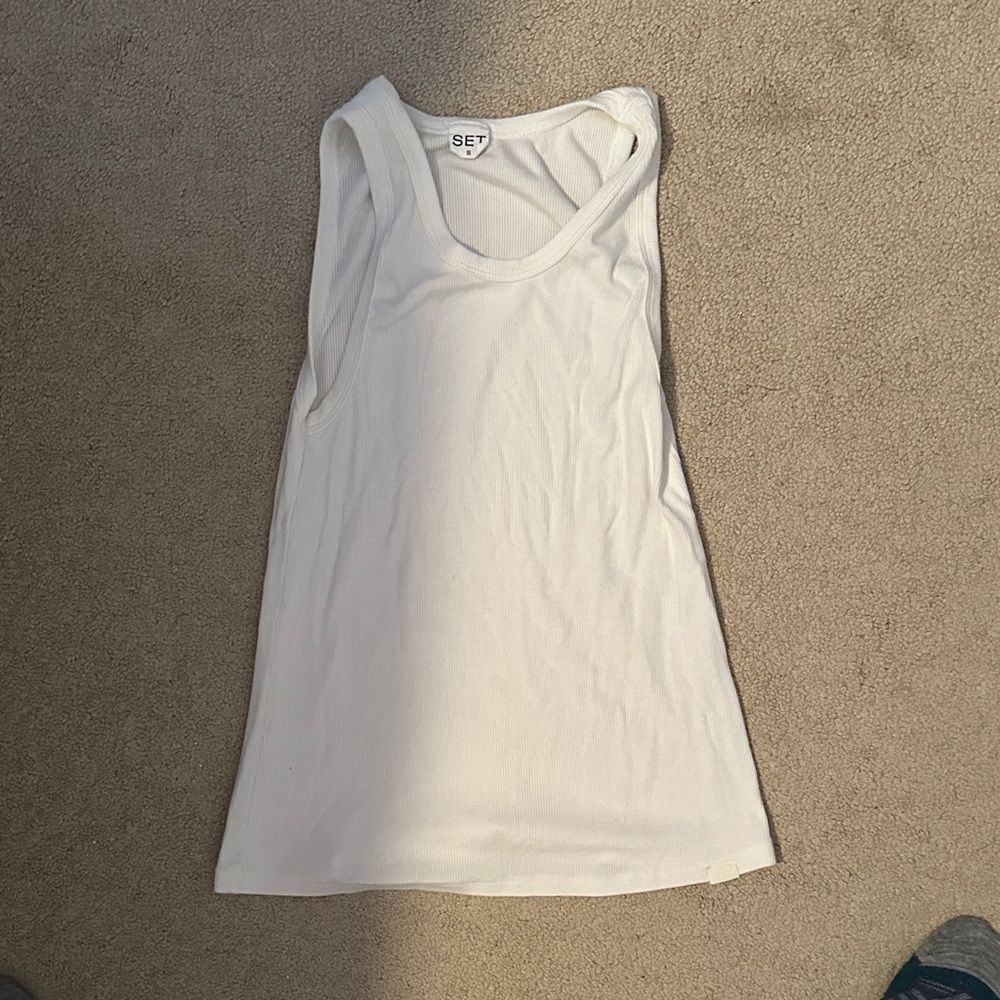 Set active tank top new Small White